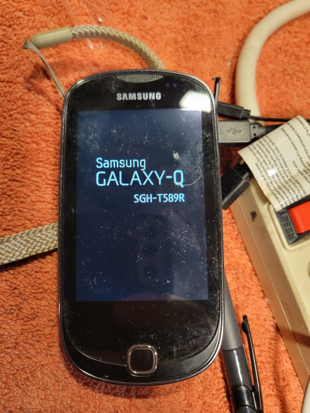 Samsung Black Smartphone with Touchscreen Display